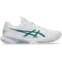 Asics Solution Speed FF 4 White/Pitch Green HC Men's Tennis Shoes