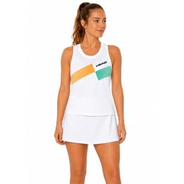 Head Pro White/Apricot Women's Tank