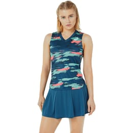 Asics Match Graphic Light Indigo Women's Tank