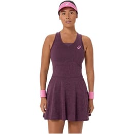 Asics Match Jacquard Women's Dark Aubergine Tennis Dress