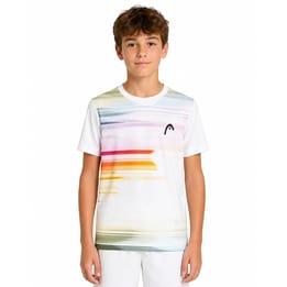 Head Topspin White/Print Boy's T-Shirt