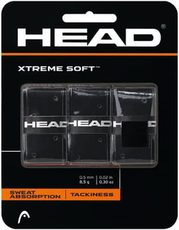 Head Xtreme Soft Overgrip 3 Pack Black