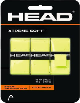 Head Xtreme Soft Overgrip 3 Pack Yellow
