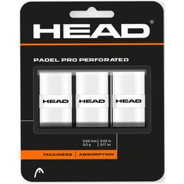 Head Padel Pro Perforated White Grip 3 Pack
