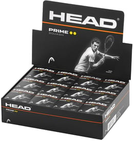 Head Prime Box of 12 Squash Balls Double Dot