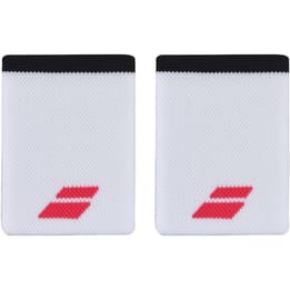 Babolat White/Strike Red Jumbo Tennis Wristband