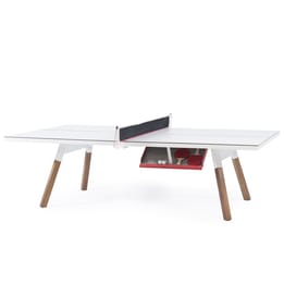 RS Barcelona You and Me Outdoor Table Tennis Table - White