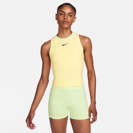 Nike Court Slam Soft Yellow Women's Dri-FIT Tennis Tank Top