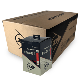 Dunlop Stage 3 Red Junior Box of Balls (6 x 12 Packs)