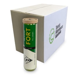 Dunlop Fort All Court Box of Balls (12 x 4 Ball Can)