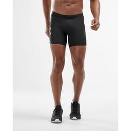 2XU Men's Compression 1/2 Shorts BLK/NRO