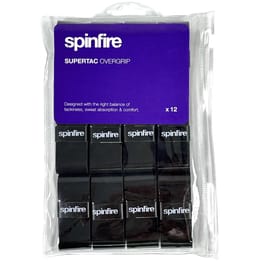 Spinfire Supertac 12 Pack Black Overgrips