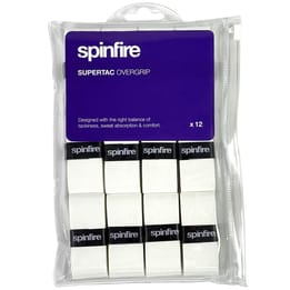 Spinfire Supertac 12 Pack White Overgrips
