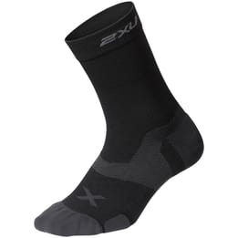 2XU Vectr Cushion Crew Compression Black/Titanium Socks