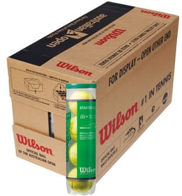 Wilson Starter Plus Green Box of Balls (18 x 4 Ball Tins)