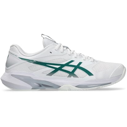 Asics Solution Speed FF 4 White/Pitch Green HC Men's Tennis Shoes