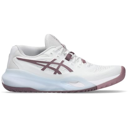 Asics Gel-Resolution X HC White/Dusty Mauve Women's Tennis Shoes