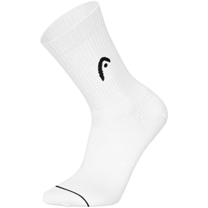 Head Half Cushion Crew Socks White Men's (3 Pack)