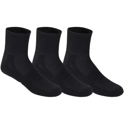 Asics Pace Quarter Socks Black (3 Pack) - Large