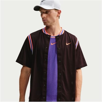 Nike Court Slam Burgundy Ash/Bright Crimson Men's Top