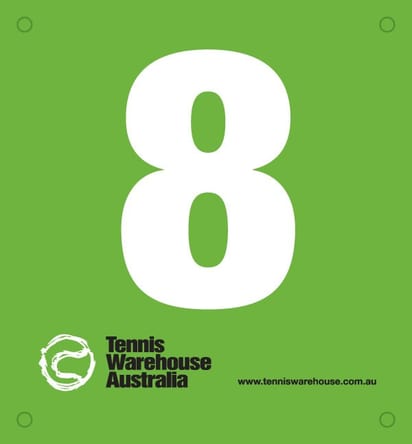 Tennis Court Number Signs