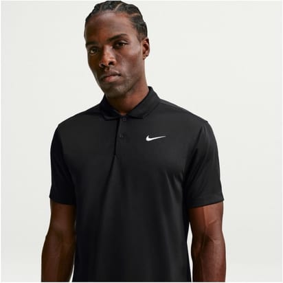 Nike Court Dri-FIT Black/White Men's Polo