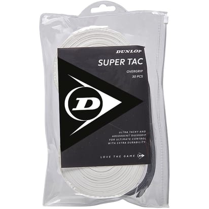 Dunlop Super Tac Overgrip White 30 Pack