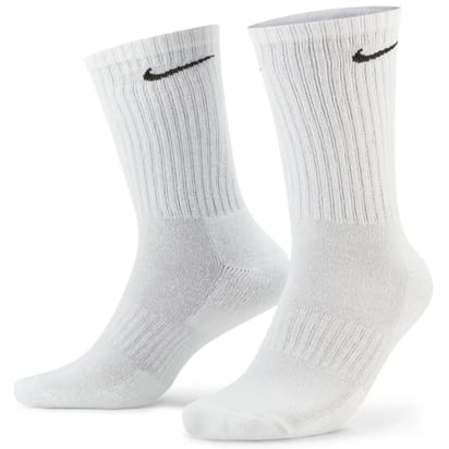 Nike Everyday Cushioned White 3 Pack Socks