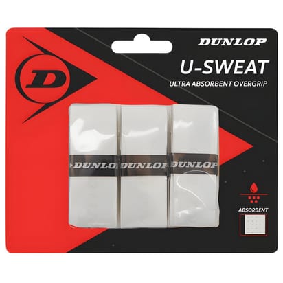 Dunlop U-Sweat Overgrip White 3 Pack