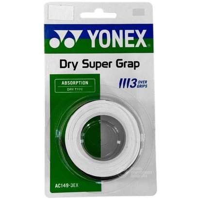 Yonex Super Grap Dry 3 Pack White