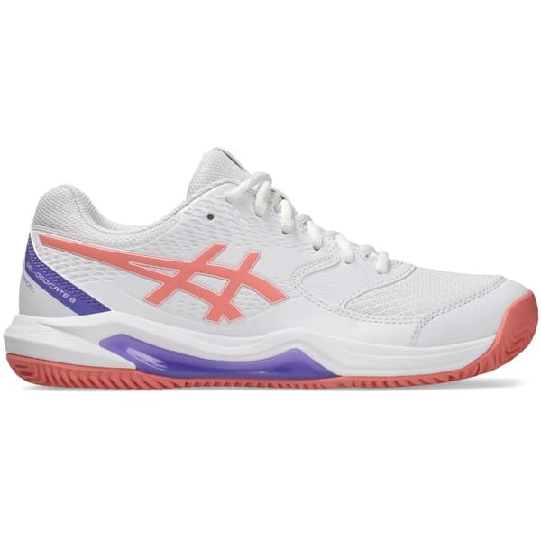 Asics Gel-Dedicate 8 White/Guava Women's Padel Shoes