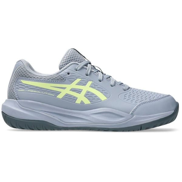 Asics Gel-Resolution X GS (AC) Grey Blue/Pistachio Junior Tennis Shoes