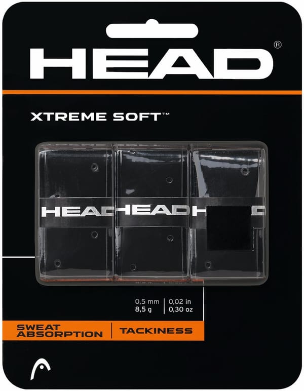 Head Xtreme Soft Overgrip 3 Pack Black