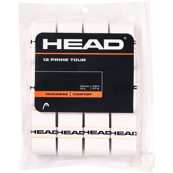 Head Prime Tour White Overgrip 12 Pack