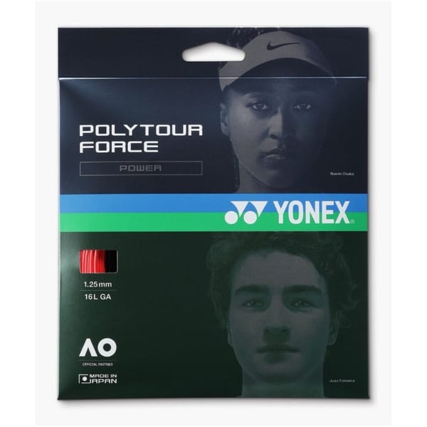 Yonex Poly Tour Force 1.25 Bright Red Set