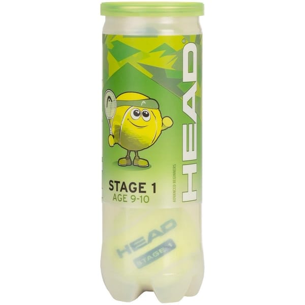 Head Stage 1 Green Tennis Balls – 3 Ball Pack