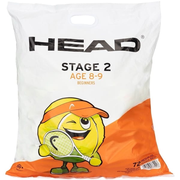 Head Stage 2 Orange Tennis Balls – Bag of 72