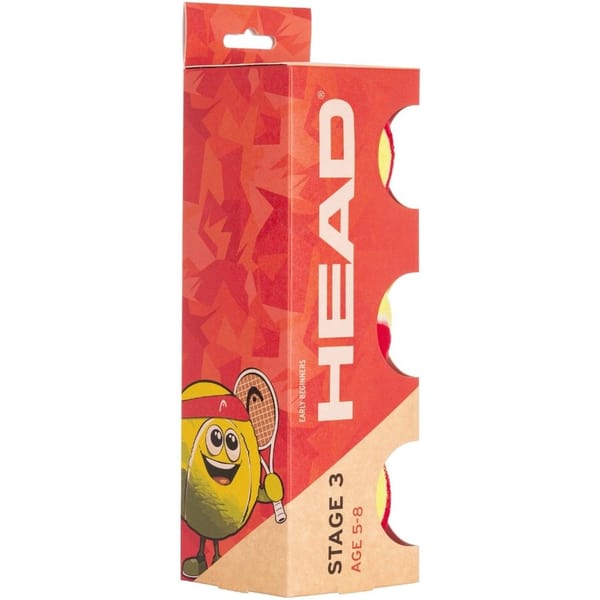 Head Stage 3 Red Tennis Balls – 3 Ball Pack