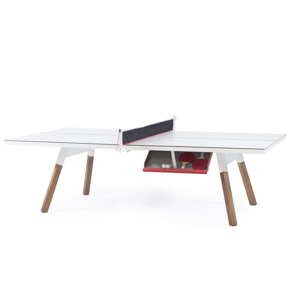 RS Barcelona You and Me Outdoor Table Tennis Table - White