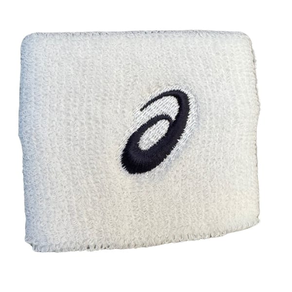 Asics Brilliant White Wristband Pair (2 Pack)