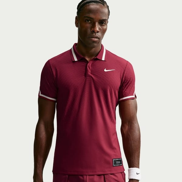 Nike Court Slam Team Red/Pale Ivory Men's Polo