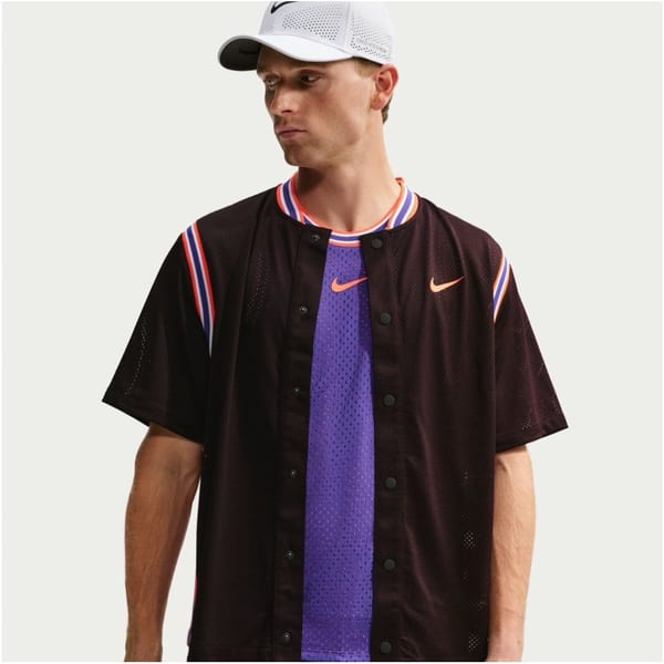 Nike Court Slam Burgundy Ash/Bright Crimson Men's Top