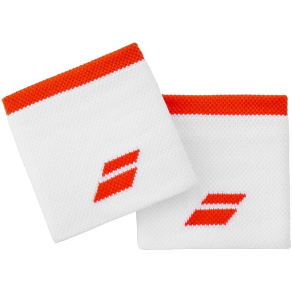 Babolat White/Fiesta Red Tennis Wristband