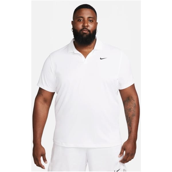 Nike Court Dri-FIT White/Black Men's Polo