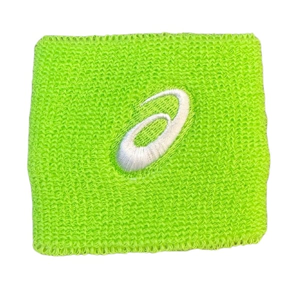 Asics Illuminate Green Wristband Pair (2 Pack)