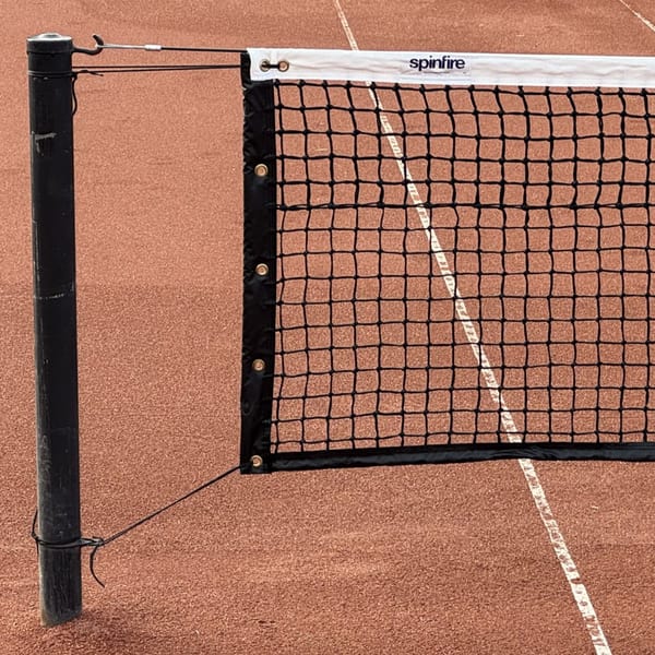 Spinfire External Winder Tennis Net - 2'6" Drop