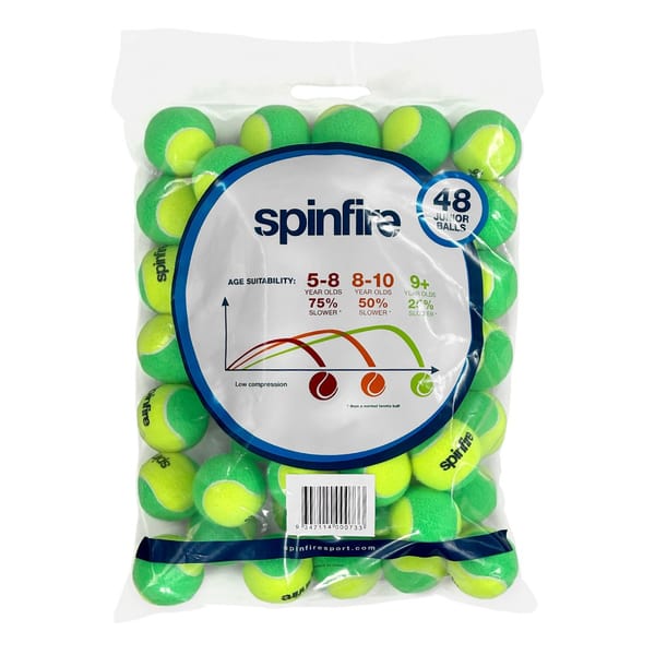 Spinfire Green Junior Balls (48 Pack)