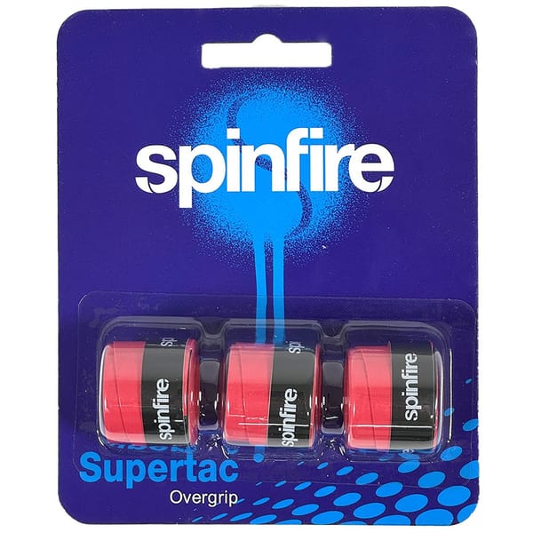 Spinfire Supertac 3 Pack Red Overgrips