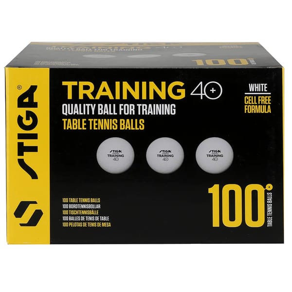 STIGA Training 40+ Table Tennis Balls - 100 Pack