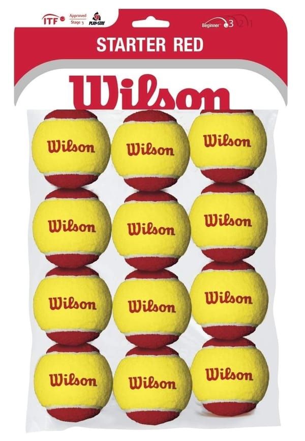 Wilson Starter Red Junior Balls (12 Pack)